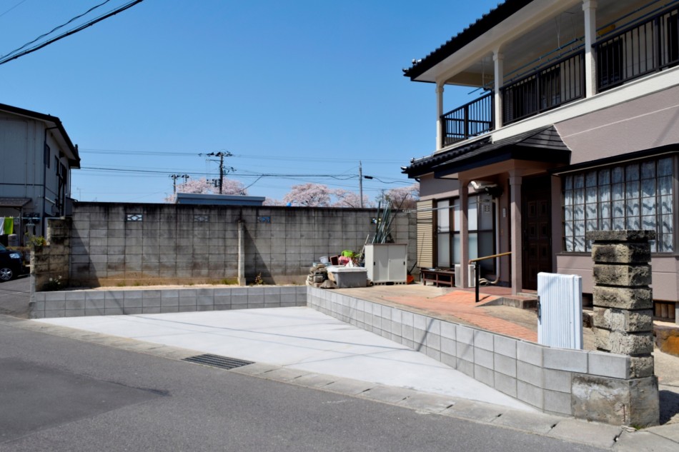 庭リフォーム駐車スペース・福島県郡山市