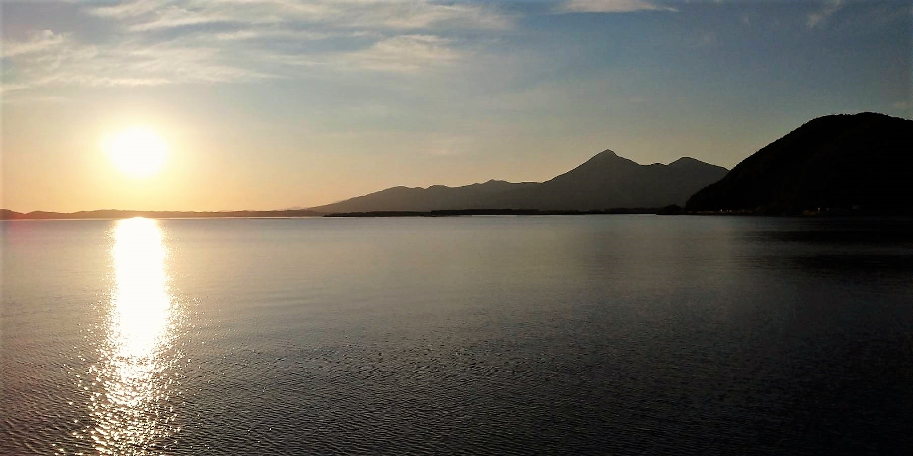 初夏の夕日・福島県郡山市