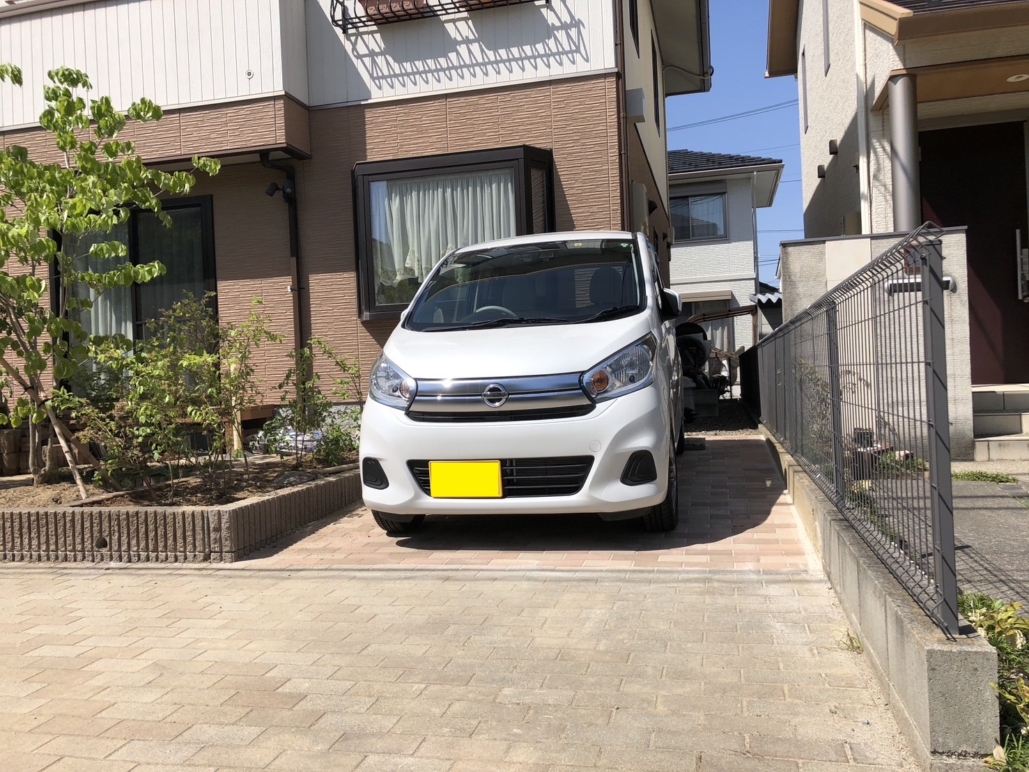 駐車場増設の花壇リフォーム・福島県郡山市